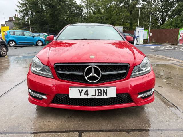 Mercedes-Benz C Class 2.1 C220 CDI AMG Sport Edition G-Tronic+ Euro 5 (s/s) 2dr Coupe Diesel Red